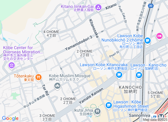 Map of ギャラリー島田 兵庫県神戸市中央区山本通2-4-24リランズゲートB1F・1F