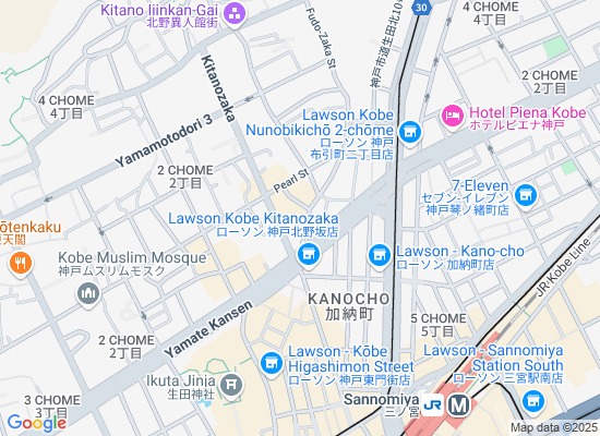 Map of 味加味　兵庫県神戸市中央区中山手通1-22-23